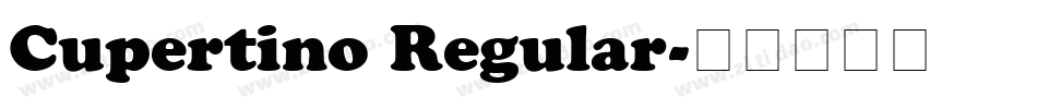 Cupertino Regular字体转换
